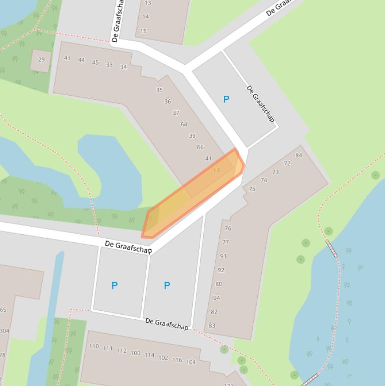 Kaart van postcodegebied 2904XT.