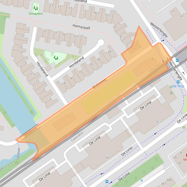 Kaart van postcodegebied 2905AW.