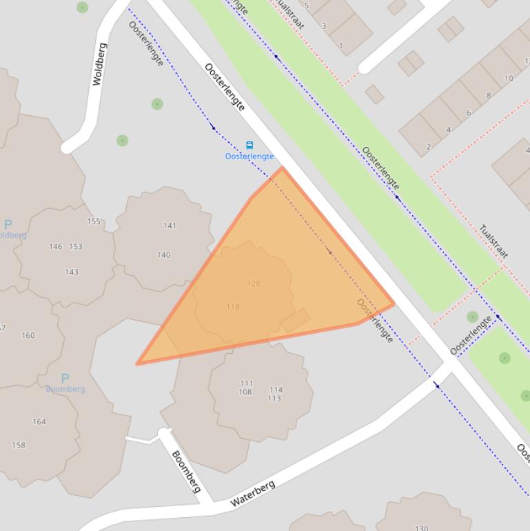 Kaart van postcodegebied 2905BC.