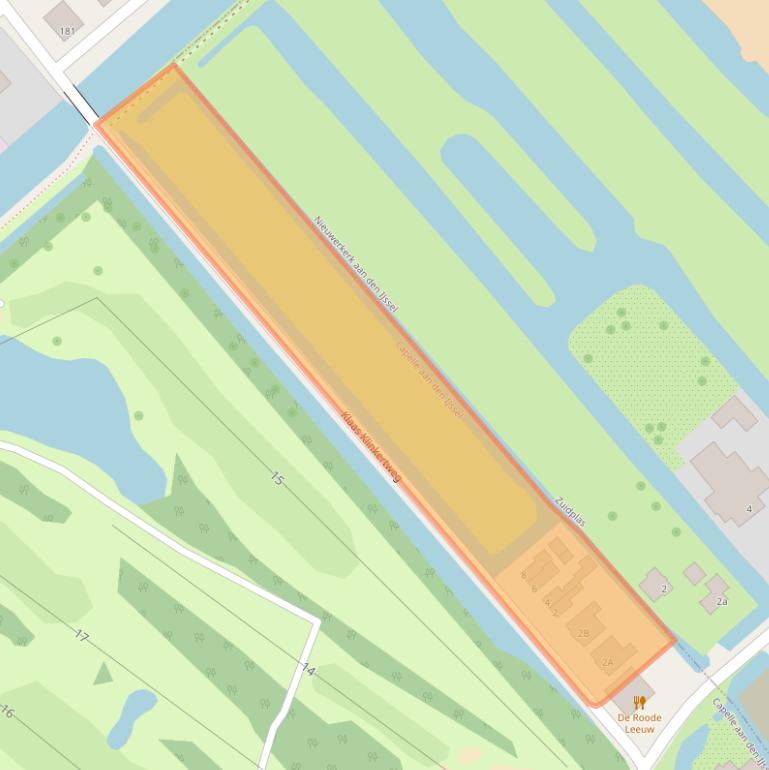 Kaart van postcodegebied 2905LA.