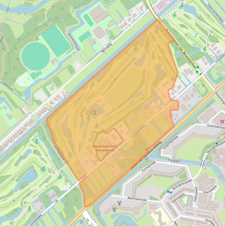 Kaart van postcodegebied 2905LB.