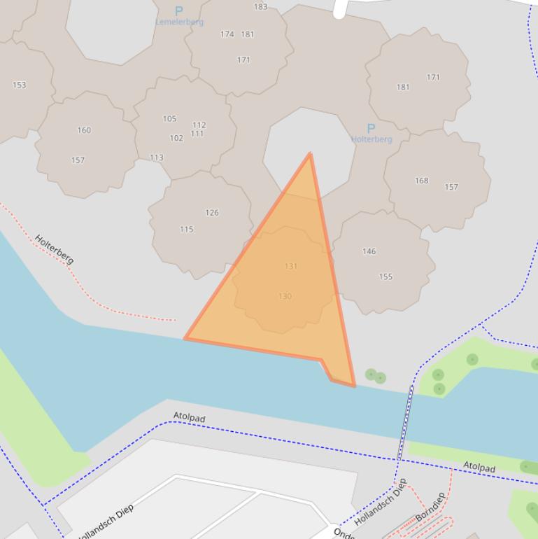 Kaart van postcodegebied 2905NC.