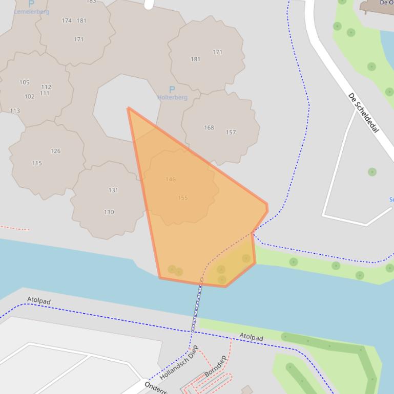 Kaart van postcodegebied 2905ND.