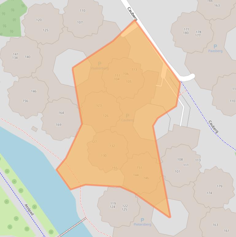 Kaart van postcodegebied 2905PA.