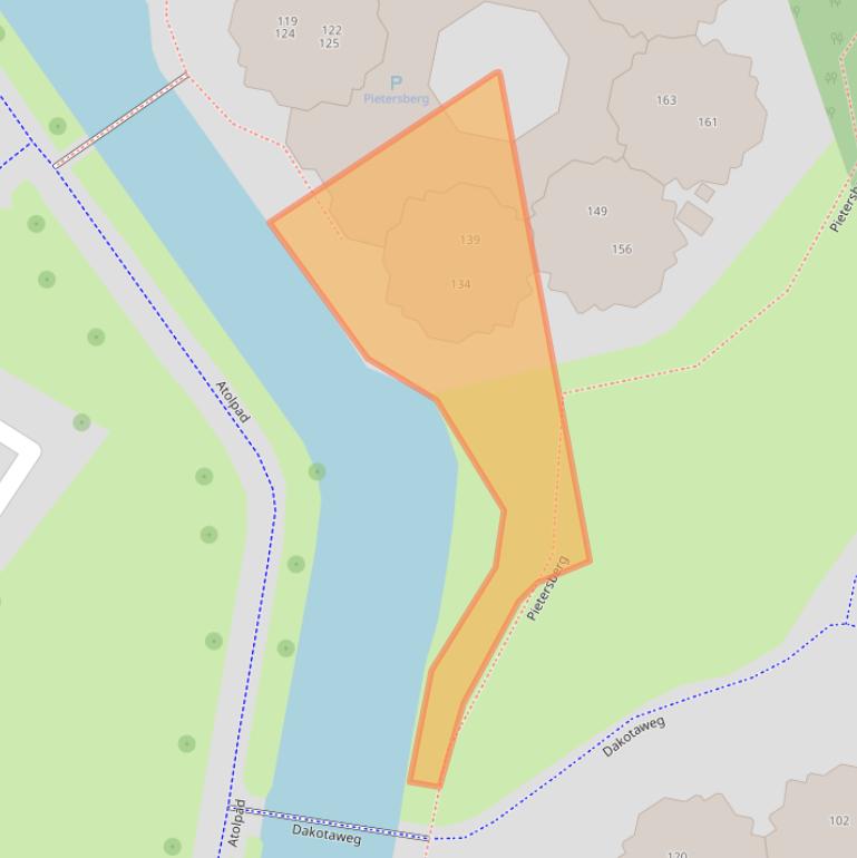 Kaart van postcodegebied 2905PD.