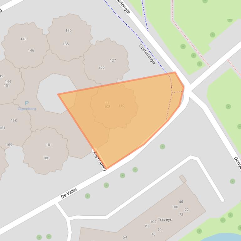 Kaart van postcodegebied 2905RM.