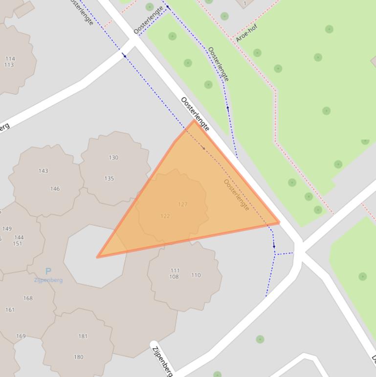 Kaart van postcodegebied 2905RN.