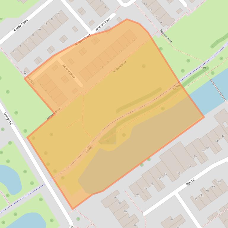 Kaart van postcodegebied 2905SC.