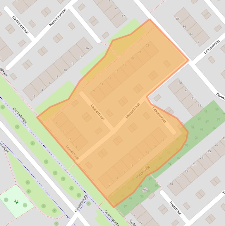 Kaart van postcodegebied 2905SM.