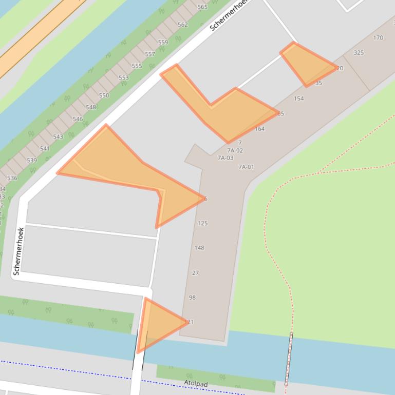 Kaart van postcodegebied 2905TB.