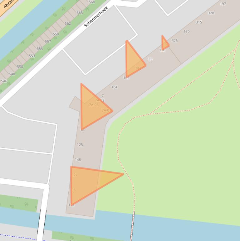 Kaart van postcodegebied 2905TD.