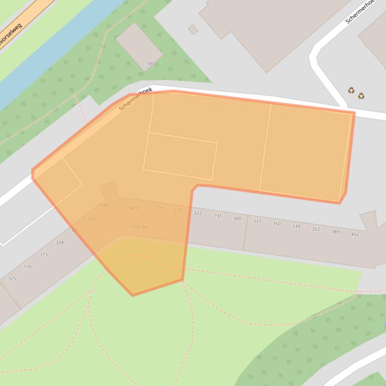 Kaart van postcodegebied 2905TH.