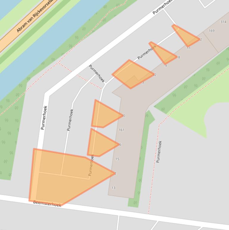 Kaart van postcodegebied 2905VB.