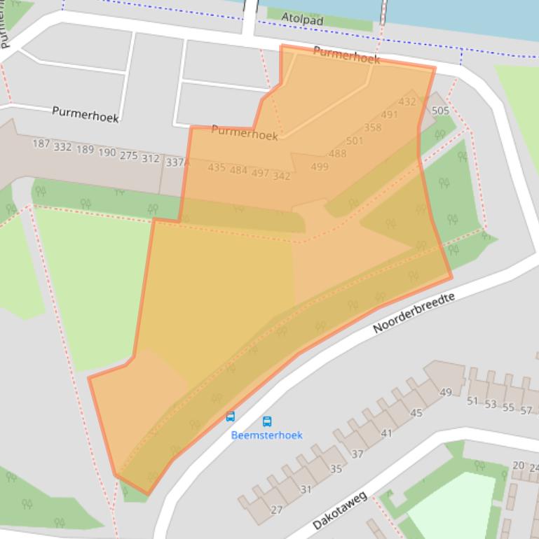 Kaart van postcodegebied 2905VV.