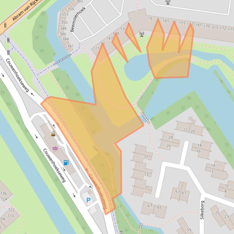 Kaart van postcodegebied 2905XC.