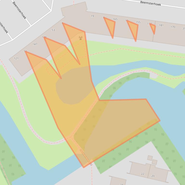 Kaart van postcodegebied 2905XE.
