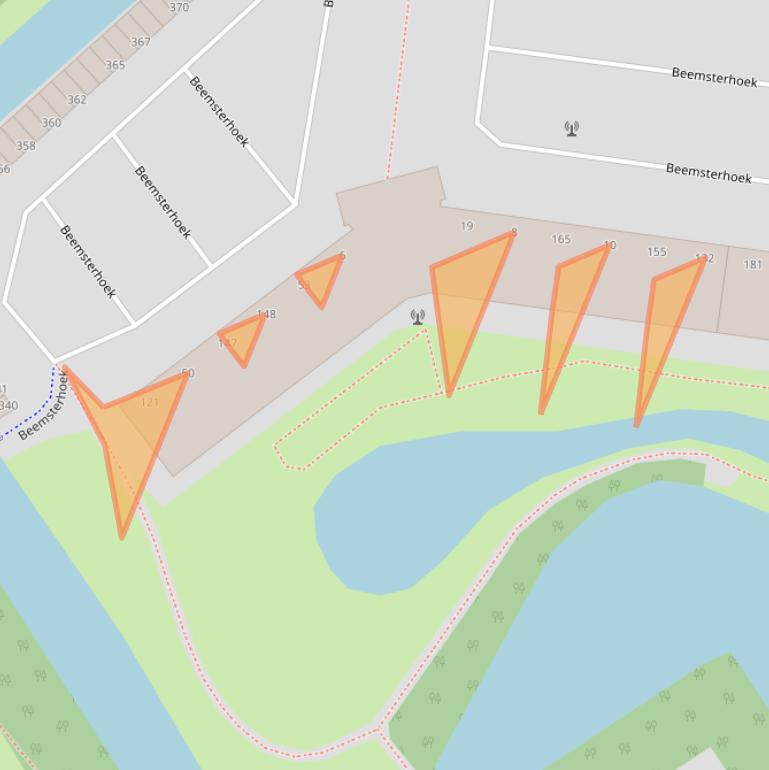 Kaart van postcodegebied 2905XG.