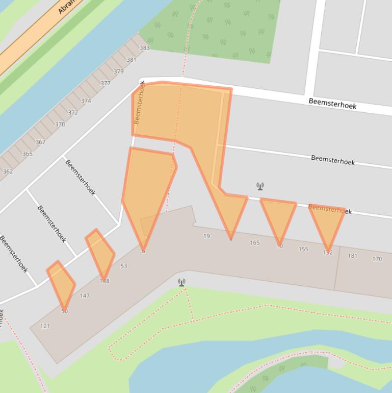 Kaart van postcodegebied 2905XH.