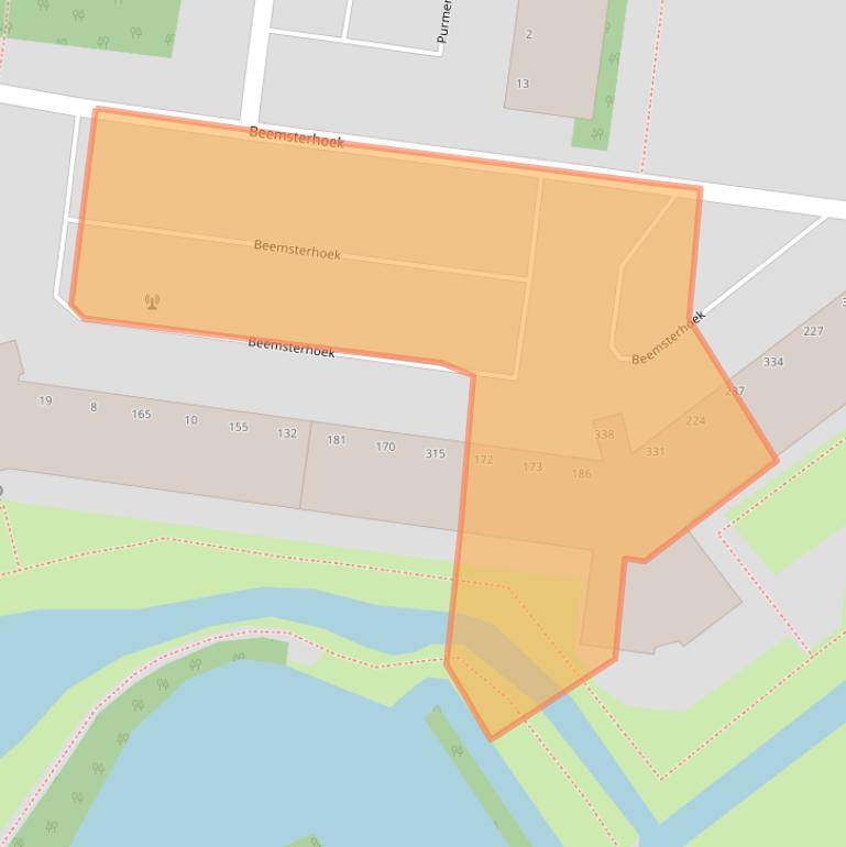 Kaart van postcodegebied 2905XK.