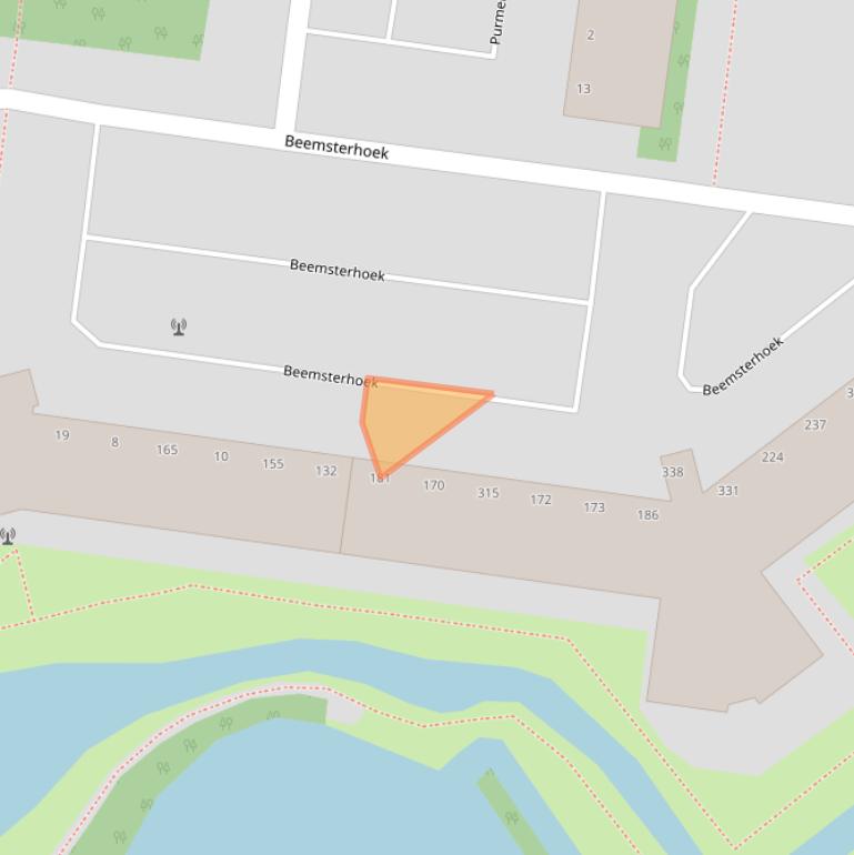 Kaart van postcodegebied 2905XN.