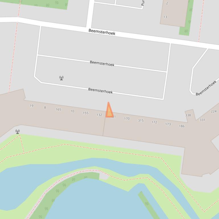 Kaart van postcodegebied 2905XP.