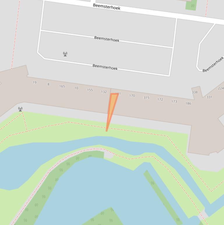 Kaart van postcodegebied 2905XR.