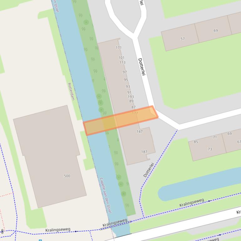 Kaart van postcodegebied 2906BC.