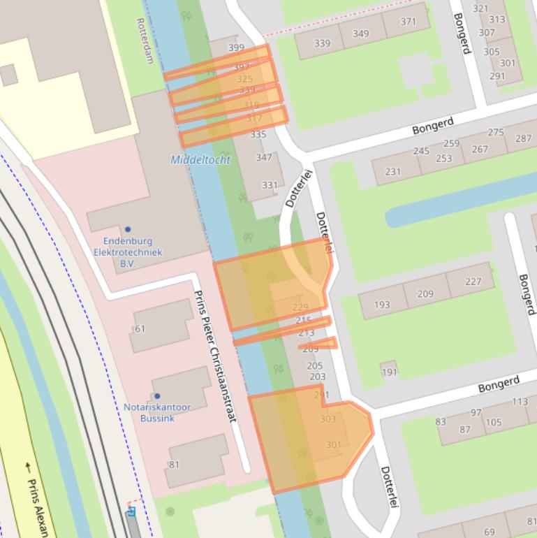 Kaart van postcodegebied 2906BG.