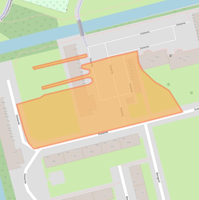 Kaart van postcodegebied 2906BN.