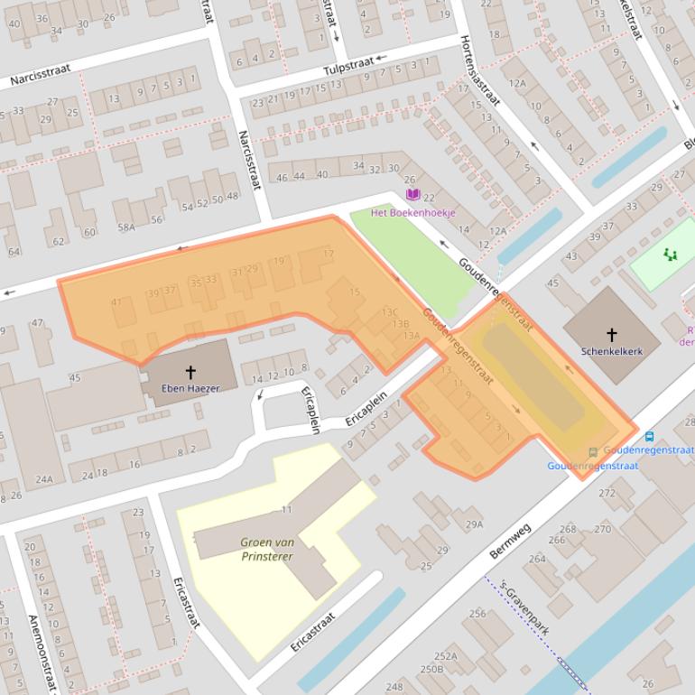 Kaart van postcodegebied 2906CK.