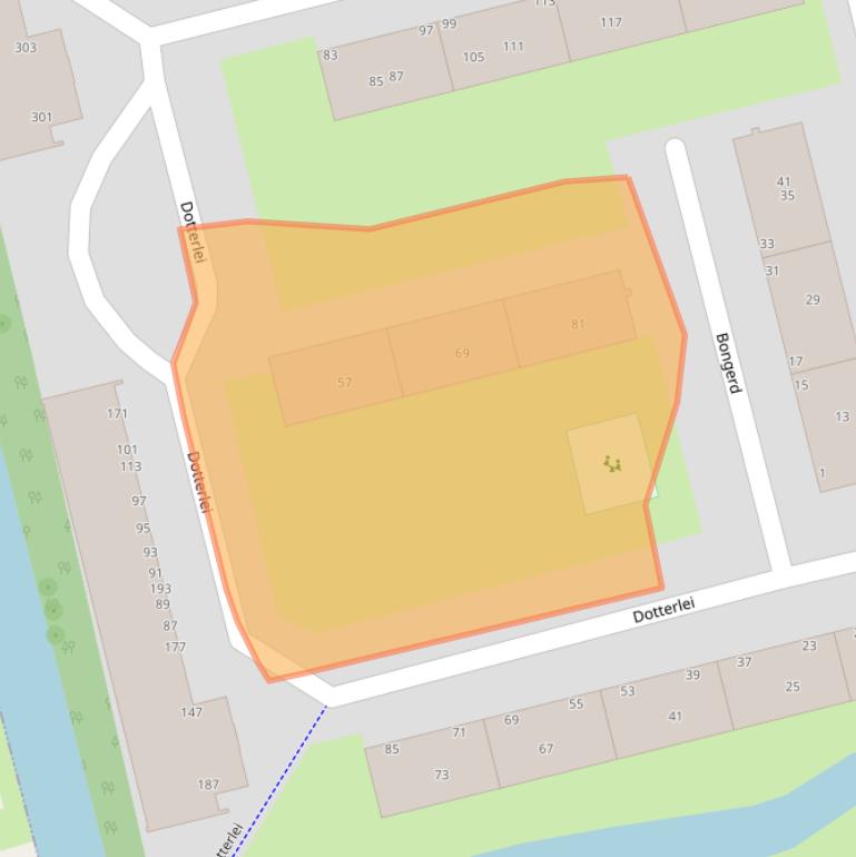 Kaart van postcodegebied 2906VB.