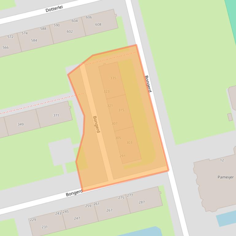 Kaart van postcodegebied 2906VH.