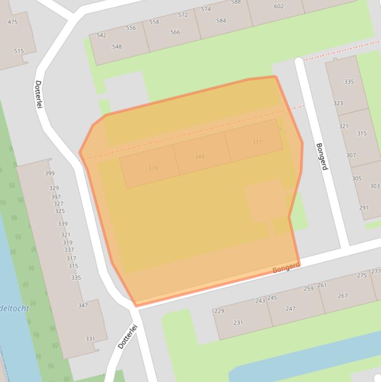 Kaart van postcodegebied 2906VJ.
