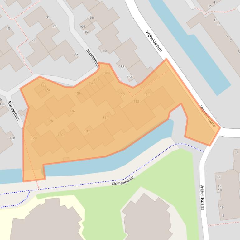 Kaart van postcodegebied 2907AG.