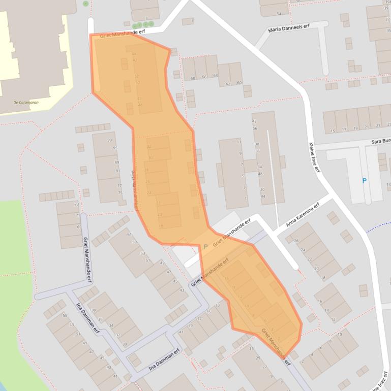 Kaart van postcodegebied 2907EM.