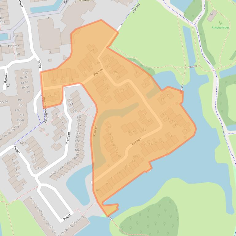 Kaart van postcodegebied 2907GB.