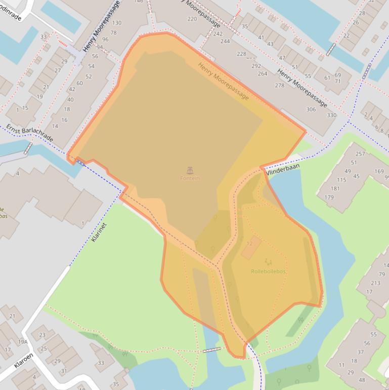 Kaart van postcodegebied 2907GC.