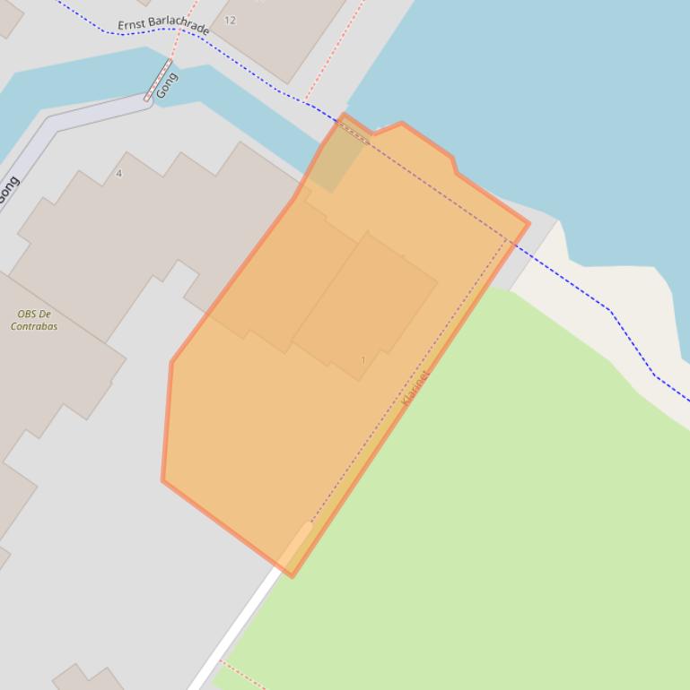 Kaart van postcodegebied 2907GE.