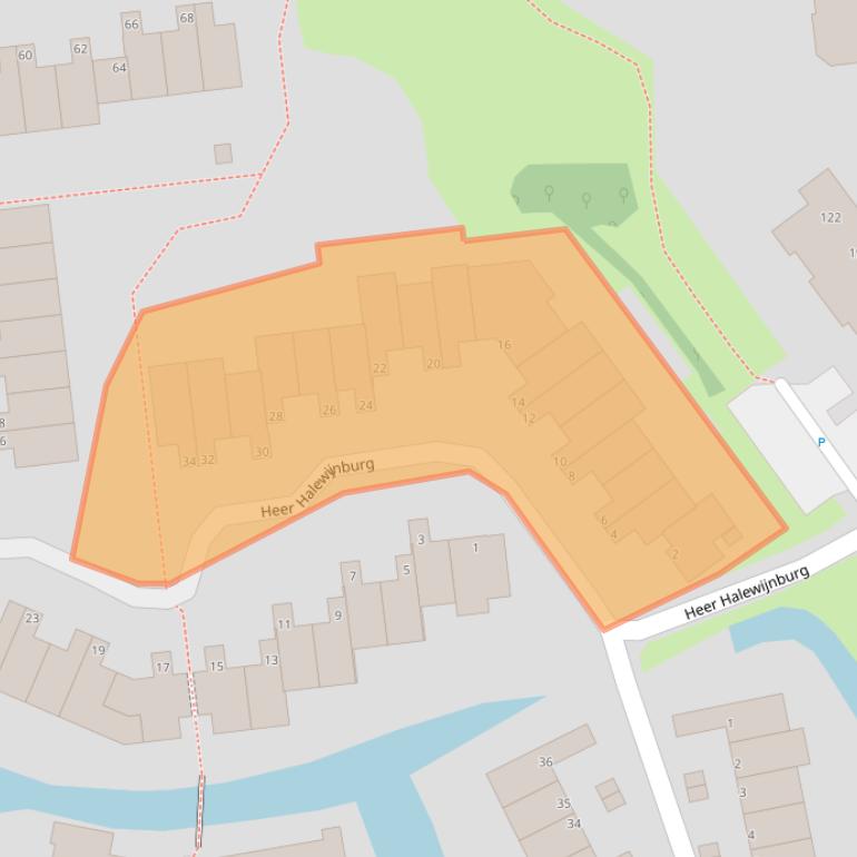 Kaart van postcodegebied 2907HC.