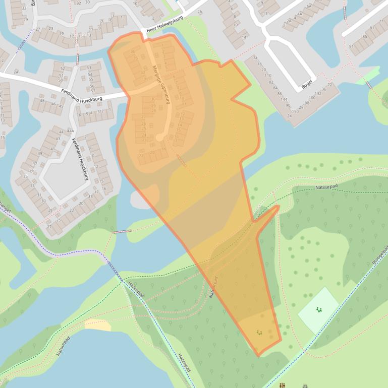 Kaart van postcodegebied 2907HG.