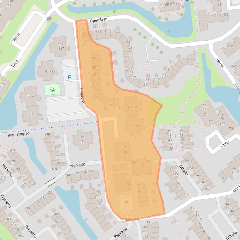 Kaart van postcodegebied 2907JC.