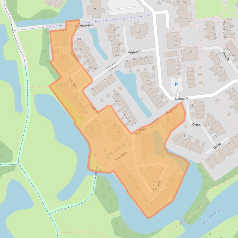 Kaart van postcodegebied 2907JG.