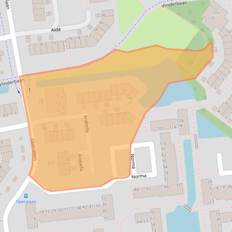 Kaart van postcodegebied 2907KD.