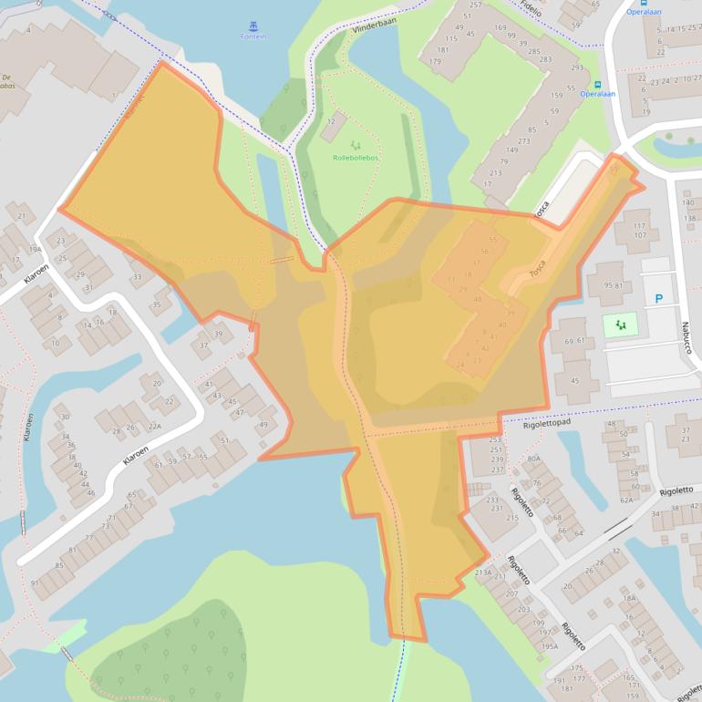 Kaart van postcodegebied 2907KG.