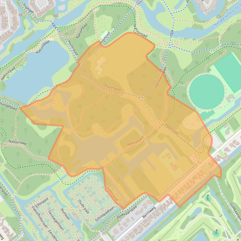 Kaart van postcodegebied 2907LD.