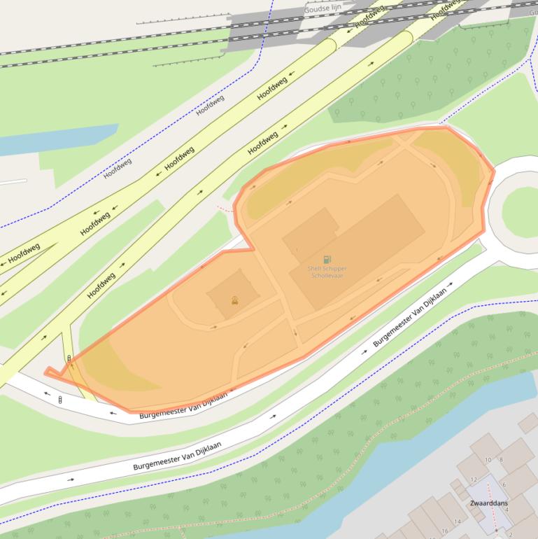 Kaart van postcodegebied 2907LK.