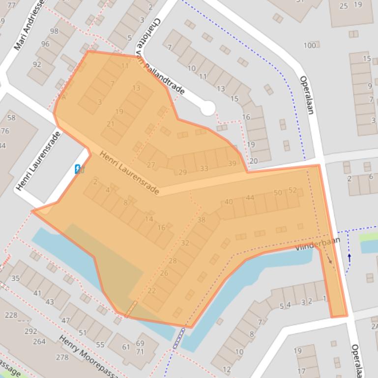 Kaart van postcodegebied 2907MN.