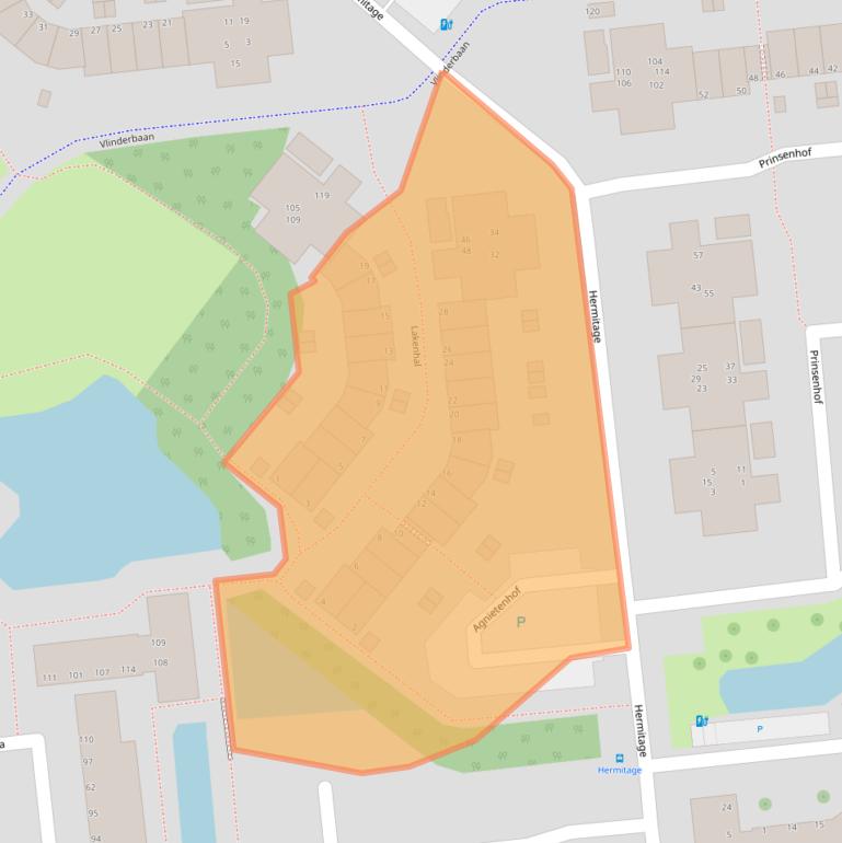 Kaart van postcodegebied 2907ND.