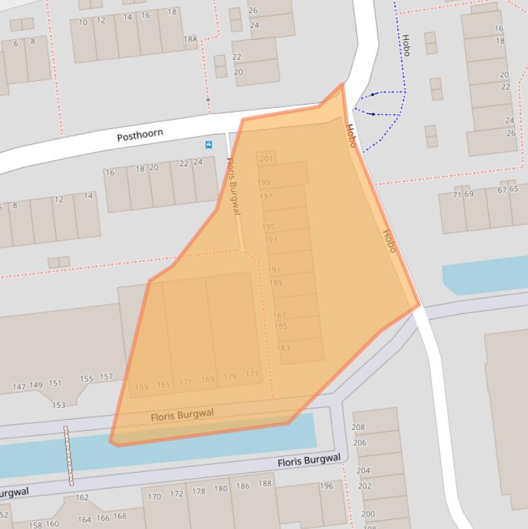 Kaart van postcodegebied 2907PE.