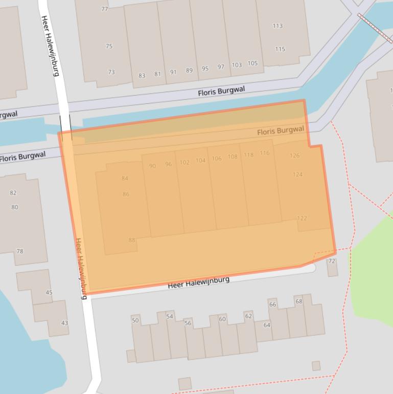 Kaart van postcodegebied 2907PJ.